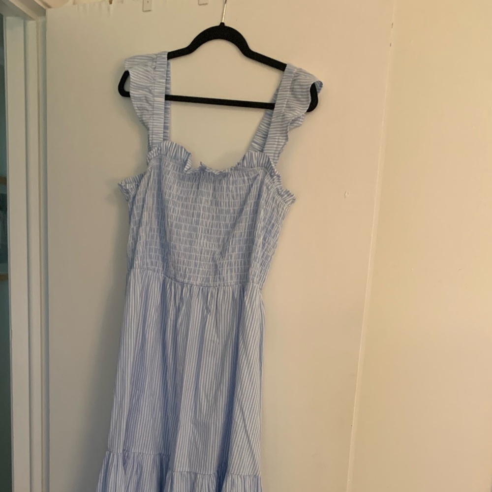 Eloquii smocked maxi dress